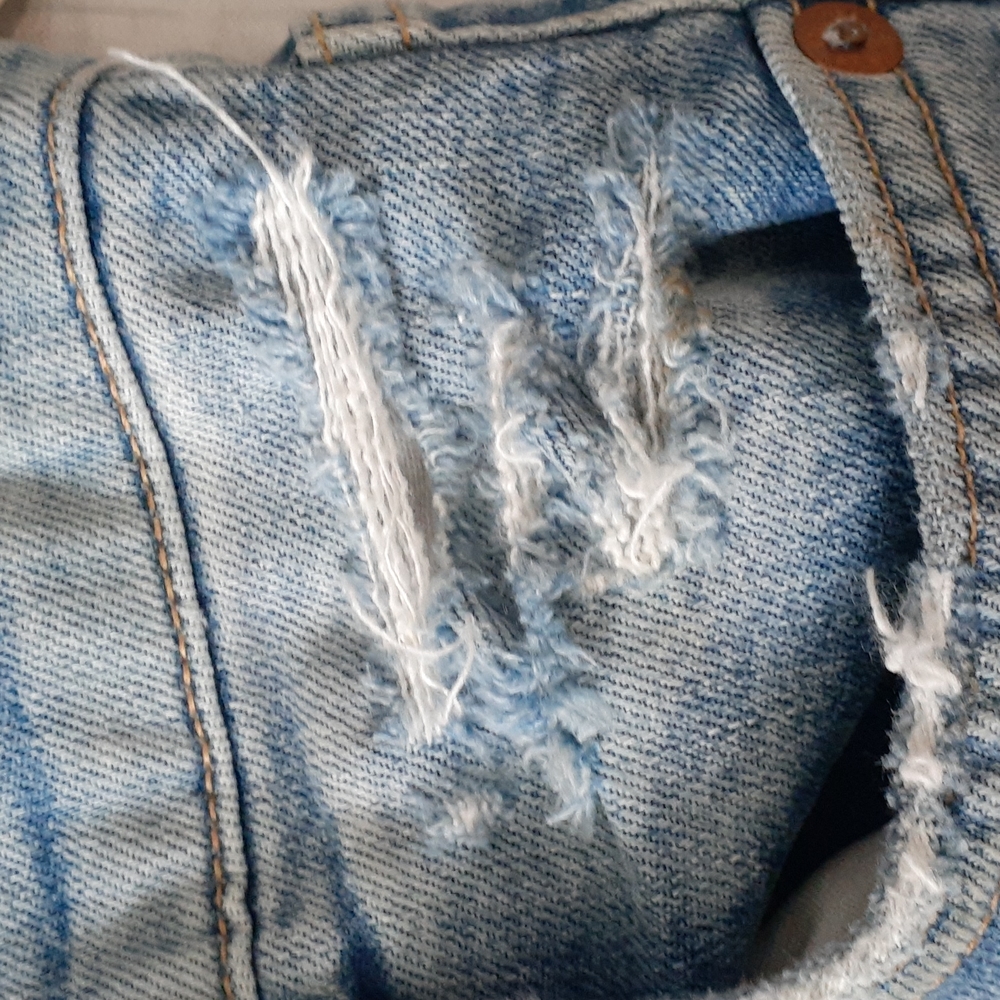 AGOLDE  distressed blue jeans size 26 - Picture 10 of 16